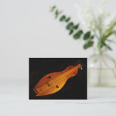 Dulcimer ATC-kaart Visitekaartje (Staand voorkant)