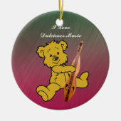 DULCIMER BEER-ORNAMENT KERAMISCH ORNAMENT (Voorkant)