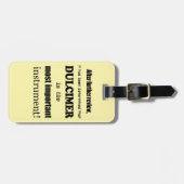 Dulcimer belangrijkste instrument bagagelabel (Voorkant horizontaal)