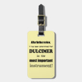 Dulcimer belangrijkste instrument bagagelabel (Voorkant verticaal)