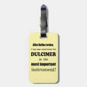 Dulcimer belangrijkste instrument bagagelabel (Achterkant verticaal)