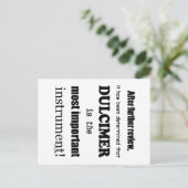 Dulcimer belangrijkste instrument briefkaart (Staand voorkant)