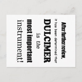 Dulcimer belangrijkste instrument briefkaart