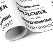 Dulcimer belangrijkste instrument cadeaupapier (Rol Hoek)