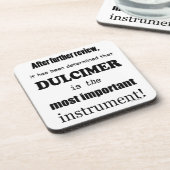 Dulcimer belangrijkste instrument drankjes onderzetter (Linkerzijde)