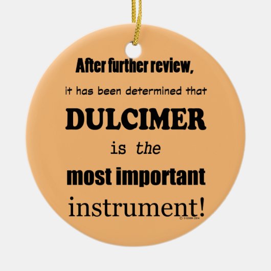 Dulcimer belangrijkste instrument keramisch ornament (Voorkant)