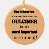 Dulcimer belangrijkste instrument keramisch ornament (Achterkant)