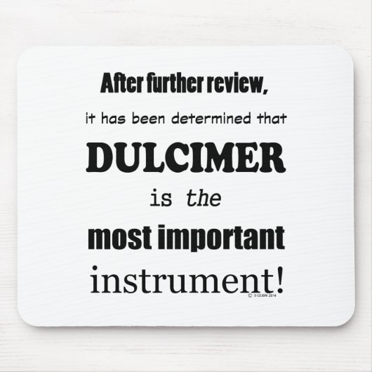 Dulcimer belangrijkste instrument muismat (Voorkant)