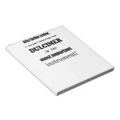 Dulcimer belangrijkste instrument notitieblok (Schuin)