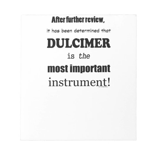 Dulcimer belangrijkste instrument notitieblok (Voorkant)