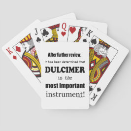Dulcimer belangrijkste instrument pokerkaarten