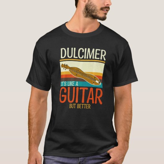 Dulcimer Gitaar Dulcimer 4 T-shirt (Voorkant)