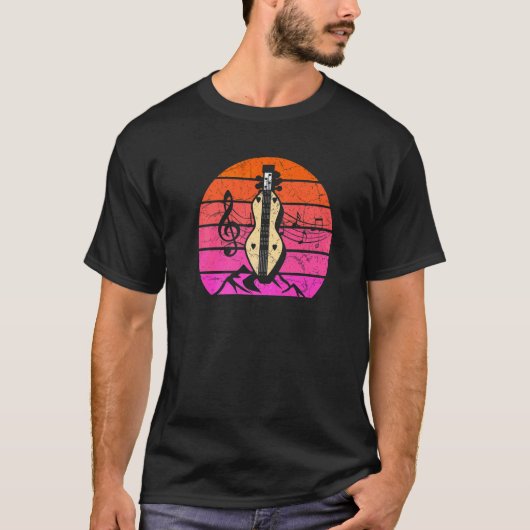 Dulcimer Gitaar Vintage Dulcimer T-shirt (Voorkant)