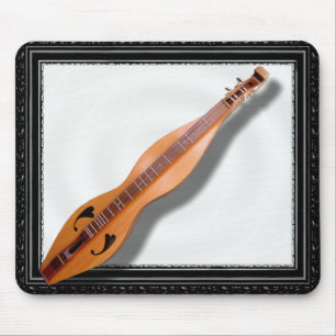 DULCIMER IN ZWARTE LIJST-MOUSEPAD MUISMAT