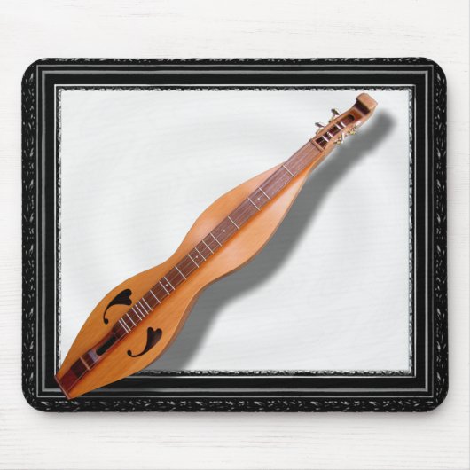 DULCIMER IN ZWARTE LIJST-MOUSEPAD MUISMAT (Voorkant)