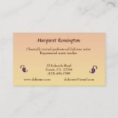 Dulcimer Lessons Visitekaartje (Achterkant)