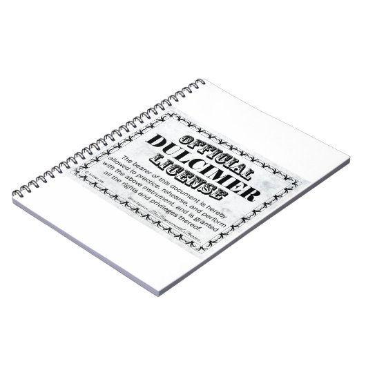 Dulcimer-licentie Notitieboek (Linkerzijde)