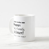 Dulcimer maakt me gelukkig koffiemok (Voorkant links)