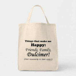 Dulcimer maakt me gelukkig tote bag