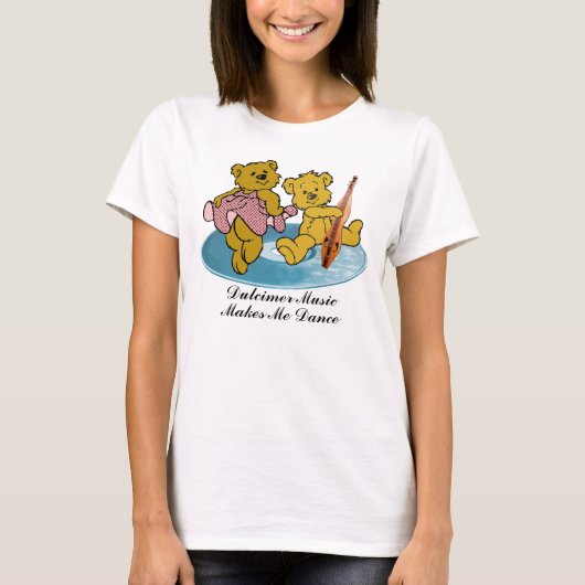 DULCIMER MUSIC MAAKT ME DANCE-T-SHIRT T-SHIRT (Voorkant)