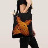 Dulcimer Musical Instruments Canvas tas (Dichtbij)