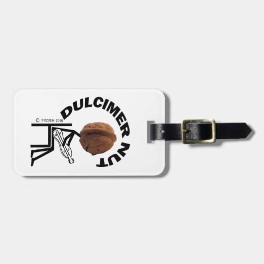 Dulcimer Nut Bagagelabel (Voorkant horizontaal)