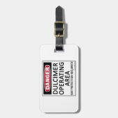 Dulcimer-operatiegebied Bagagelabel (Voorkant verticaal)