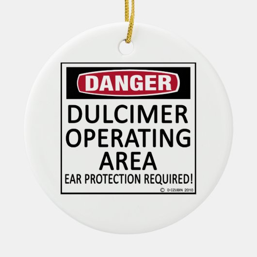 Dulcimer-operatiegebied Keramisch Ornament (Voorkant)