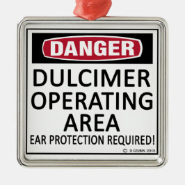 Dulcimer-operatiegebied Metalen Ornament