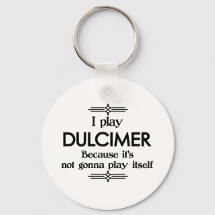 Dulcimer - Speel zelf Funny Deco Music Sleutelhanger