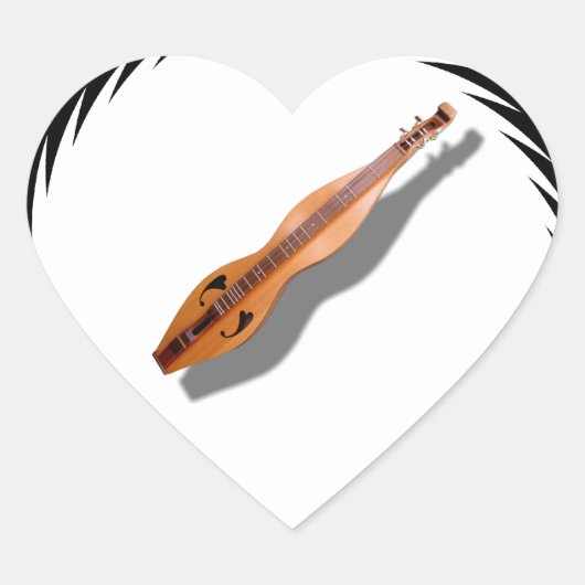 DULCIMER-STICKER HART STICKER (Voorkant)