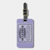 Dulcimer Vergunning Bagagelabel (Voorkant verticaal)