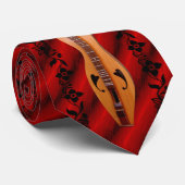 DULCIMER-WIJN OP RUBY RED STROPDAS (Opgerold)