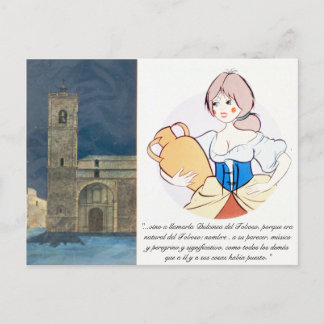 Dulcinea del Toboso door @QUIXOTEdotTV Briefkaart