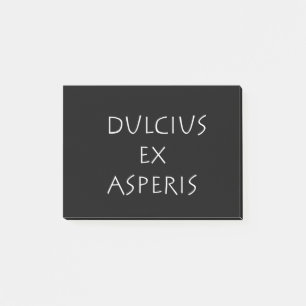 Dulcius ex asperis post-it® notes