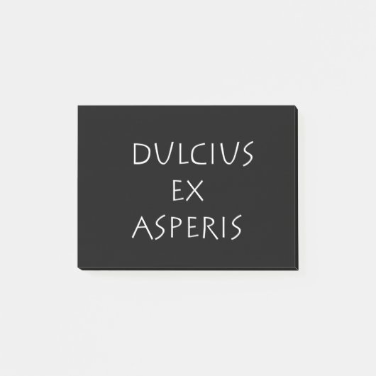 Dulcius ex asperis post-it® notes (Voorkant)