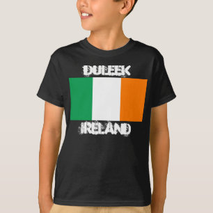 Duleek, Ierland met Ierse vlag Jongens T-shirt