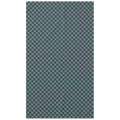 Dull blue cross tartan-pleister en lichtgrijze opl tafelkleed (Voorkant)