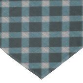 Dull blue cross tartan-pleister en lichtgrijze opl tafelkleed (Gekanteld)