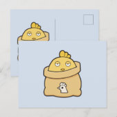 Dull Chick, volle zak Briefkaart (Voorkant / Achterkant)