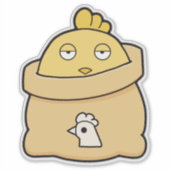 Dull Chick, volle zak Sticker (Voorkant)