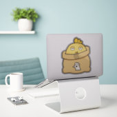 Dull Chick, volle zak Sticker (Laptop op bureau)