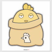Dull Chick, volle zak Sticker (Vel)