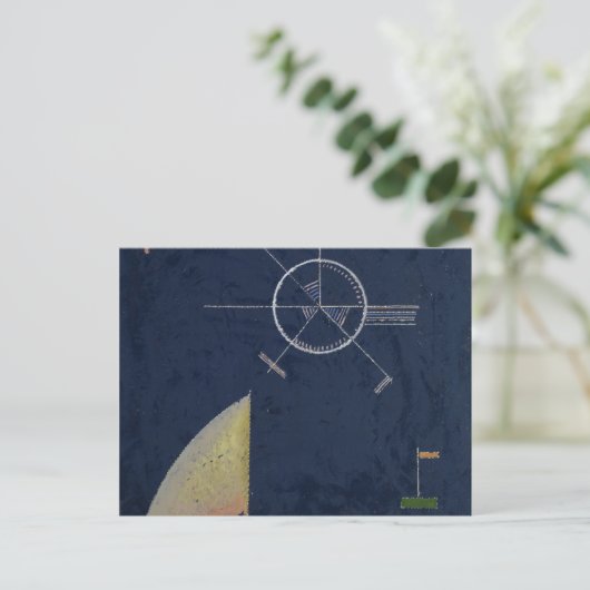 Dull Grey, 1930 by Wassily Kandinsky Briefkaart (Staand voorkant)