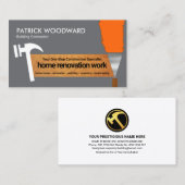 Dull Grey Wall Bright Paint Handyman Tools Visitekaartje (Voorkant / Achterkant)