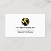 Dull Grey Wall Bright Paint Handyman Tools Visitekaartje (Achterkant)