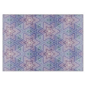 Dull Lavender Geometric Star Maze Patroon Snijplank (Voorkant)