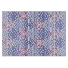 Dull Lavender Geometric Star Maze Patroon Snijplank