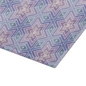 Dull Lavender Geometric Star Maze Patroon Snijplank (Hoek)