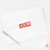 Dull Stamp Ronde Sticker (Envelop)